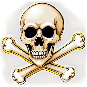 Skull And Crossbones Sticker Png 06122024 PNG Image