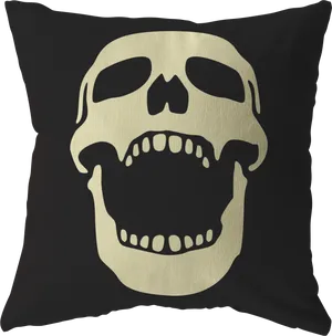 Skull Cushion Design PNG Image