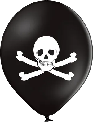 Skulland Crossbones Balloon PNG Image