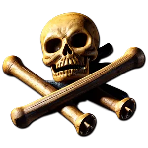 Skulland Crossbones Icon PNG Image