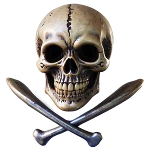 Skulland Crossbones Pirate Symbol PNG Image