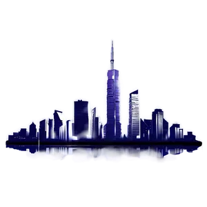 Skyline With Reflection Png 82 PNG Image