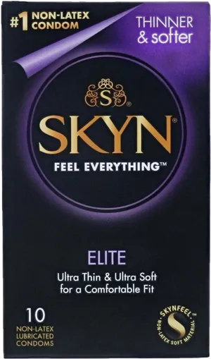 Skyn Elite Condom Package PNG Image