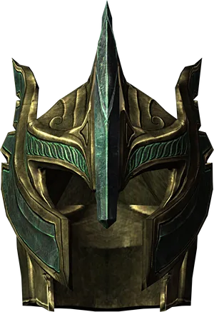 Skyrim Dragon Priest Helmet PNG Image