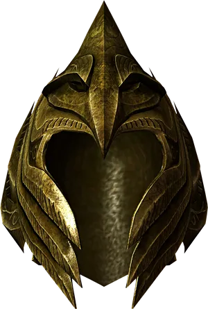 Skyrim Iron Helmet3 D Model PNG Image