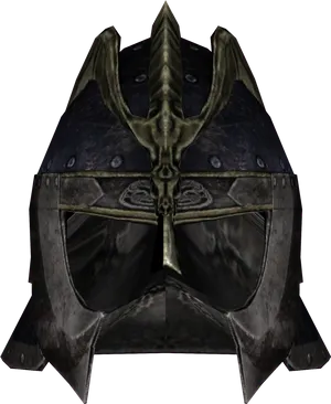 Skyrim Iron Helmet3 D Model PNG Image