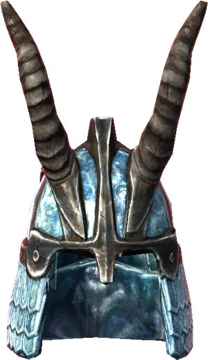 Skyrim Iron Helmetwith Horns PNG Image