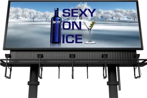 Skyy Vodka Billboard Advert Winter Theme PNG Image