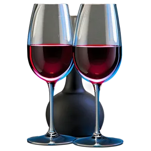 Sleek Contemporary Wine Glasses Png Iey PNG Image