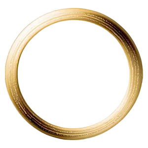 Sleek Gold Circle Frame Png Hrw78 PNG Image