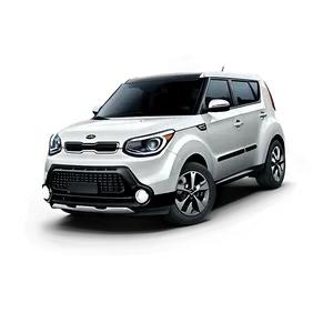 Sleek Kia Soul In White Png Nou PNG Image