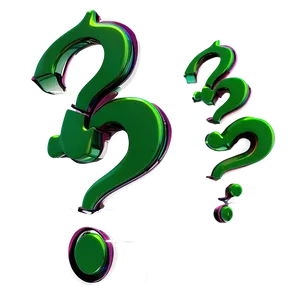 Sleek Riddler Question Mark Png 06282024 PNG Image