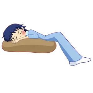 Sleeping Anime Character PNG Foe PNG