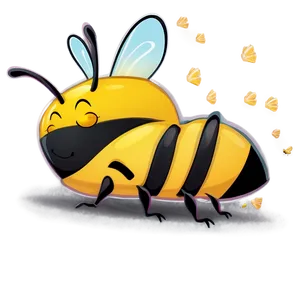 Sleeping Bee Cute Png Mpf PNG Image