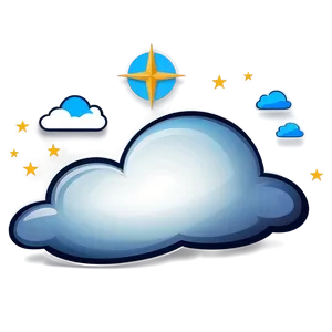 Sleepy Cloud Cartoon Png 06122024 PNG Image