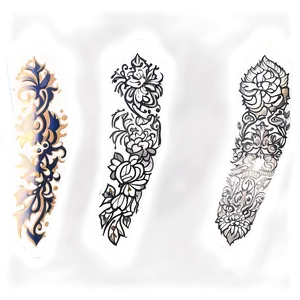 Sleeve Tattoo Stencils Png Dtj PNG Image