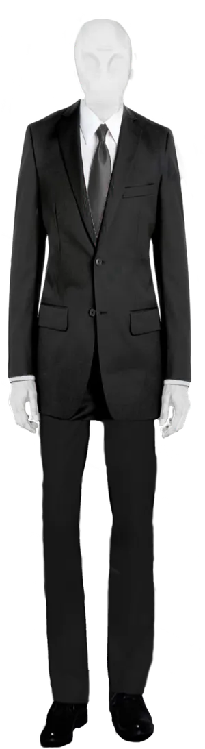 Slender Man Costume Representation PNG Image