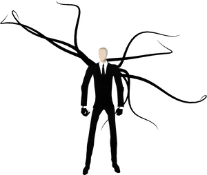 Slender_ Man_ Illustration.png PNG Image