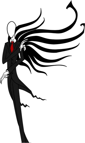 Slender_ Man_ Illustration.png PNG Image