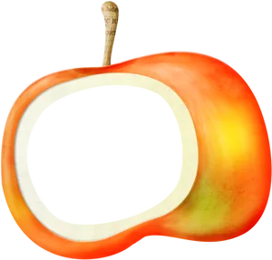 Sliced Apple Transparent Background PNG Image