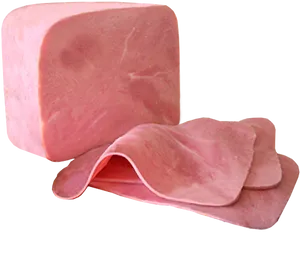 Sliced Deli Ham Block PNG Image