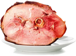 Sliced Hamon Plate PNG Image