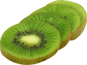 Sliced Kiwi Fruit Transparency PNG Image