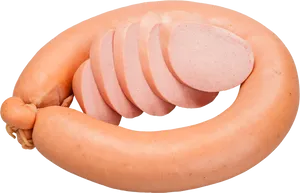 Sliced Sausage Isolated.png PNG Image