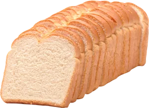 Sliced White Bread Loaf PNG Image