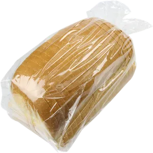 Sliced White Breadin Plastic Bag PNG Image