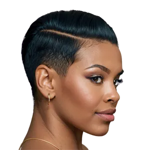 Slicked-back Hair Edges Png Eii69 PNG Image