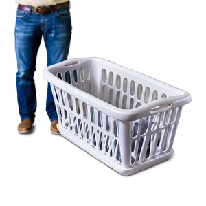 Slim Laundry Basket For Small Spaces Png 06132024 PNG Image