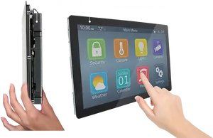 Slim Profile Touchscreen Tablet PNG Image