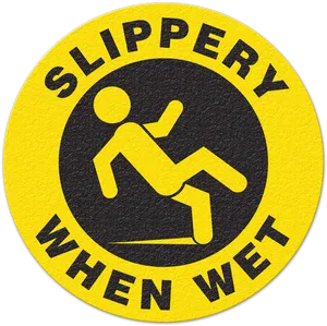 Slippery When Wet Sign PNG Image