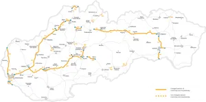 Slovakia Motorway Expressway Map PNG Image