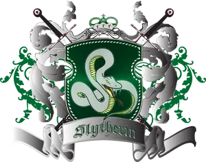 Slytherin House Crest PNG Image