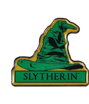 Slytherin House Crest Pin PNG Image