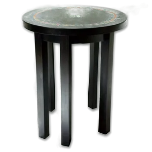 Small Black Table Png 06292024 PNG Image