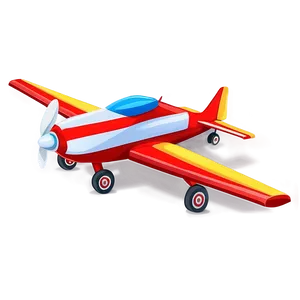 Small Cartoon Airplane Png 3 PNG Image