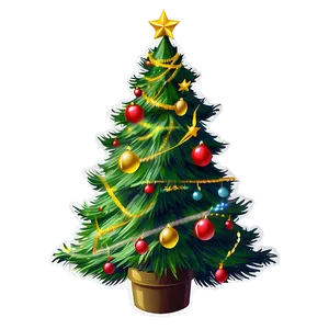 Small Christmas Tree Clipart Png Hni14 PNG Image