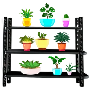 Small Plant On Shelf Png Tvy58 PNG Image