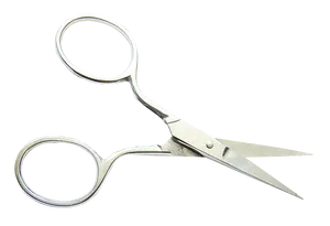 Small Silver Scissors Isolated.png PNG Image