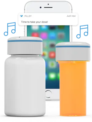 Smart Medication Reminder Setup PNG Image