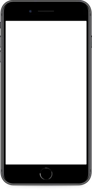 Smartphone_ Black_ Front_ View PNG Image