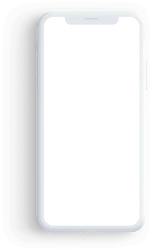 Smartphone Blank Screen Template PNG Image