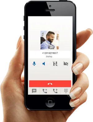 Smartphone Call Screen Contact Photo PNG Image