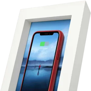 Smartphone Charging Display PNG Image