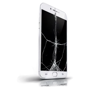 Smartphone Screen Crack Damage Png Xiq PNG Image