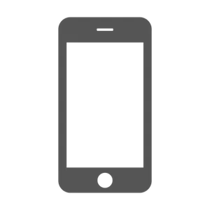 Smartphone Silhouette Graphic PNG