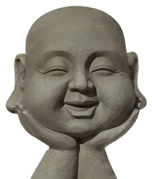 Smiling Buddha Statue Sculpture PNG Image